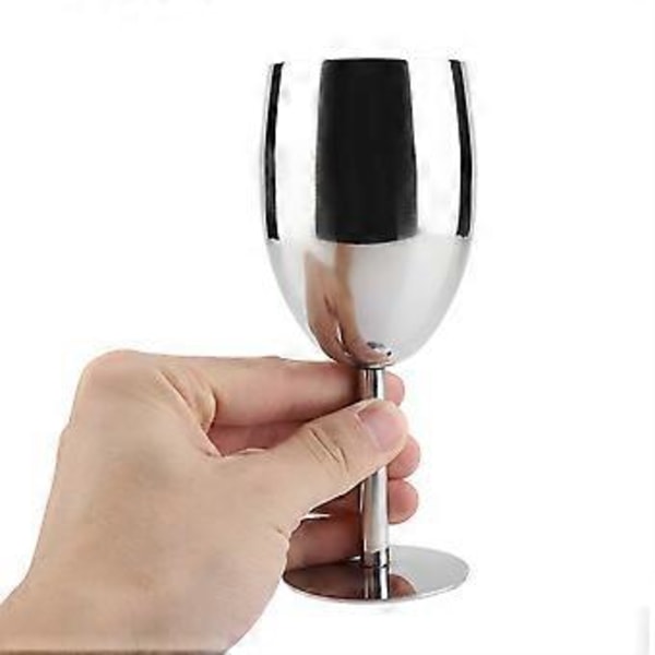 Rostfritt Stål Rödvin Bägare Kopp Champagneglas Muggar Hem Bar Drickmugg