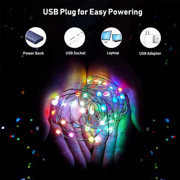 20m 200 lys USB Mobil Bluetooth LED Lyslenke Ru