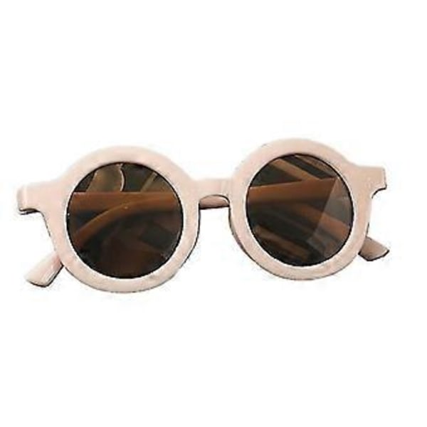 Korea Unisex Godisfärgade Solglasögon Söta Barnmode Söta Anti-uv Glasögon (krämvit)