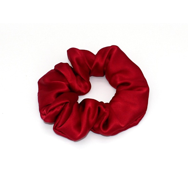 Retro Simple Satin Hiussolmio Candy Väri Elastisen Hiusnauhat