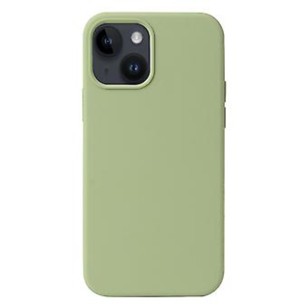 Nestemäinen Silikoninen Puhelimen Kotelo iPhone 15 Plus:lle (Matcha Vihreä)