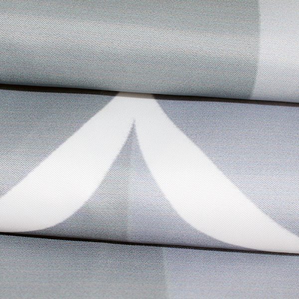 Grå stoff dusjforheng, vanntett design og polyester, Q*