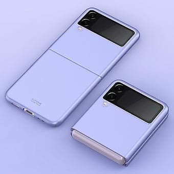 Sammenleggbart deksel for Samsung Galaxy Z Flip 3 5G Støtsikkert Ultra Slim Hard PC-deksel (Grå)