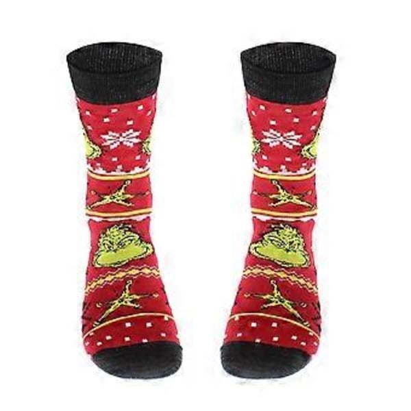 Julgrinch Mid-kalvsockor Unisex Herr & Dam Sockor Jul Vuxen Present (E)