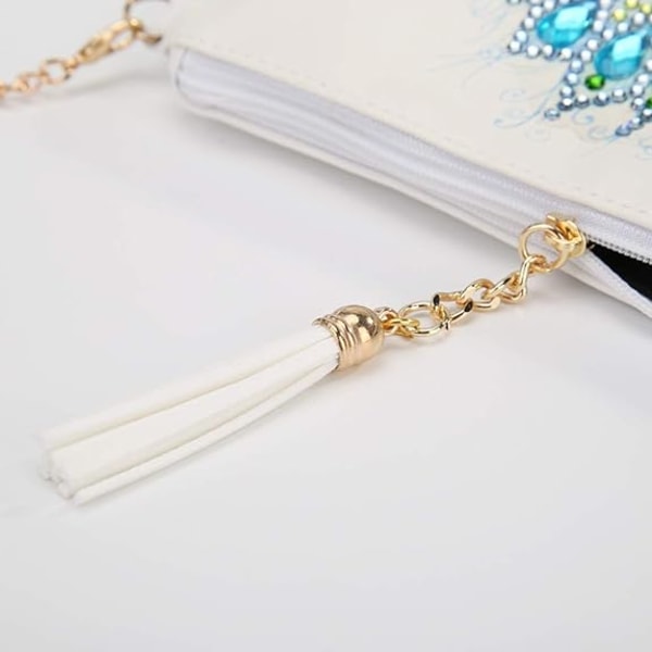 (18 x 15 cm) DIY 5D Diamond Painting Crossbody-taske med kæde (stil 2)