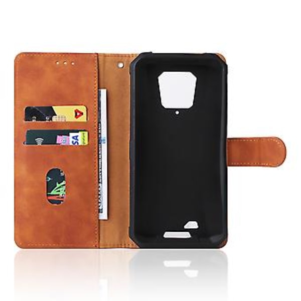 Lærtelefonveske for Ulefone Armor 8 (Brun)