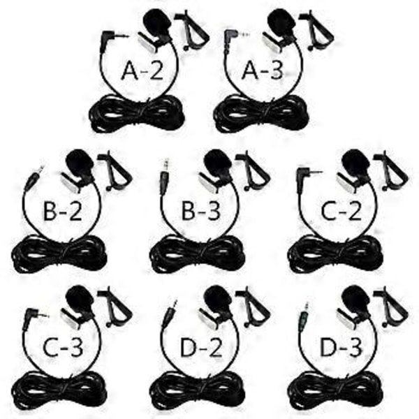 Mikrofon Mic 3,5 mm Jack Lang Kabelmontering for Alle Bilstereo/Mono CD DVD (3-polet stereo 3,5 mm albue)