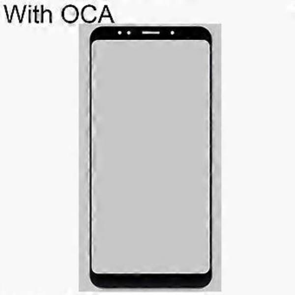 Ydre Linse med OCA til Xiaomi Redmi 5 Plus (Sort)