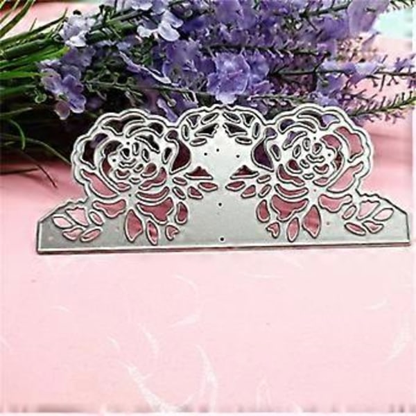Roseblomst Metal Skæreforme Stenciler til DIY Scrapbooking Dekoration Prægning
