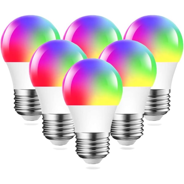 Färgskiftande RGB Smart glödlampa kompatibel med Alexa Go