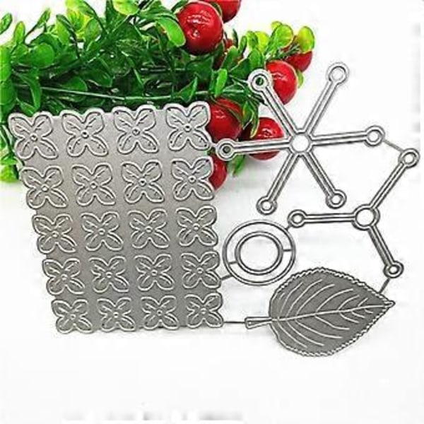 Blad Blomst Metall Klippestanser Pregemal Metall Stanser Scrapbooking