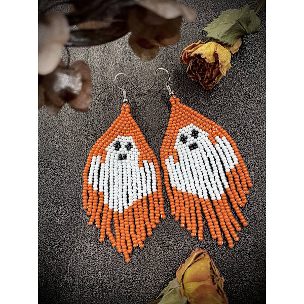 1 Pari Hämähäkin Muotoisia Ripsikoruja Halloween-Helmi-Ripsikoruja