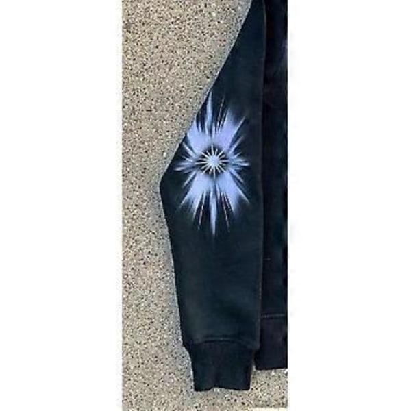 Herre- og dame skull lazy style 3D digital print hættetrøje med lange ærmer og lynlås (5XL)