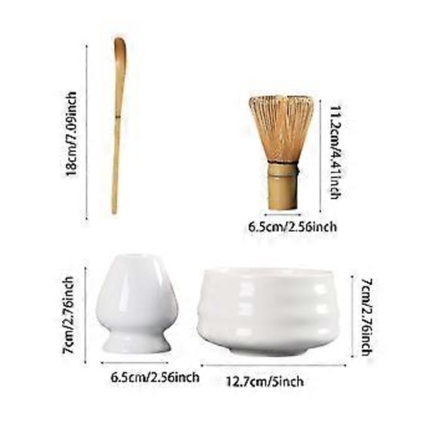 Matcha Visp Set Matcha Set Matcha Skål Verktyg Visphållare Matcha Kit Japanskt Teset för Teförberedelse Nybörjare Hemgåva