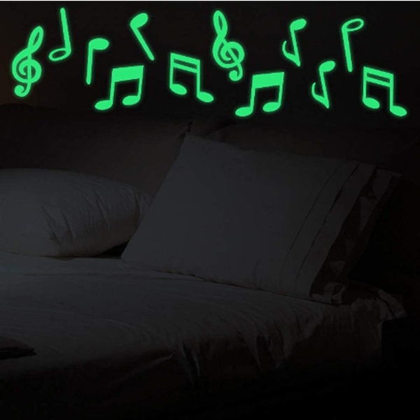 Glow in the Dark Stickers Music Note Stickers Starry Sky Shiny De