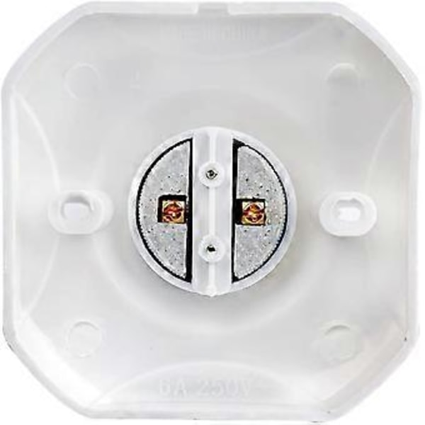 E27 Skrue-i Loftfatning, E27 Garagefatning, AC 220-240V, LED Pærefatning Holder, E27 Loftbase, Hvid Plastik Lampebase til Væglampe, Sæt med 4