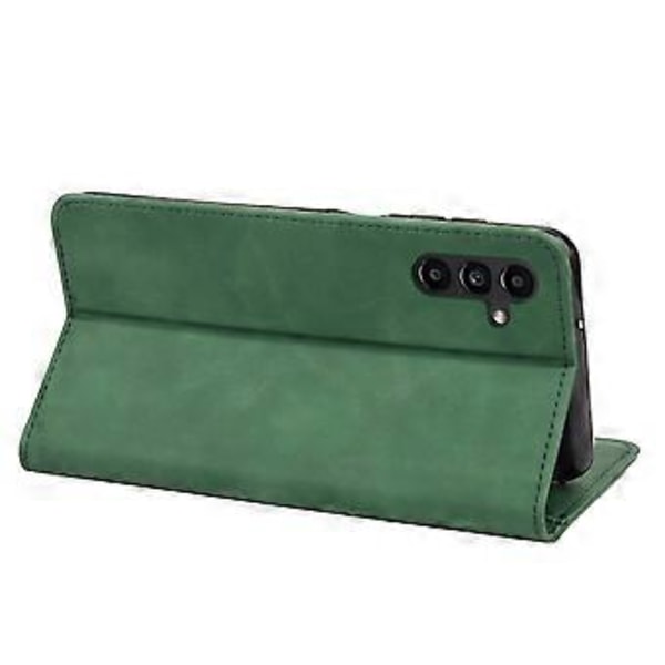 Mobilfodral för Samsung Galaxy A55 5G i PU-läder, stötsäkert, plånboksdesign (Stil F)