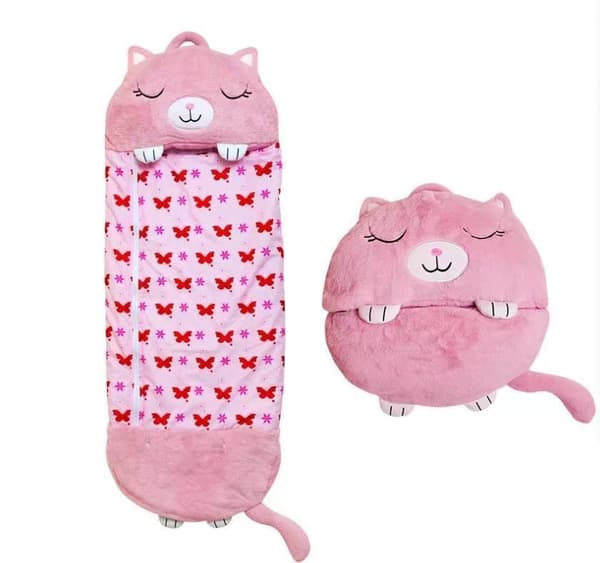 Barnsovsäck: Tecknad Katt - 135 × 50 cm 135×50cm