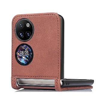 Foldbar Telefonetui Til Huawei P50 Pocket (Brun)