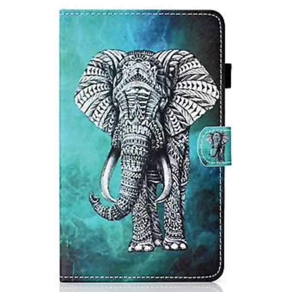 Fargerik Tegne Lærveske For Samsung Galaxy Tab A9