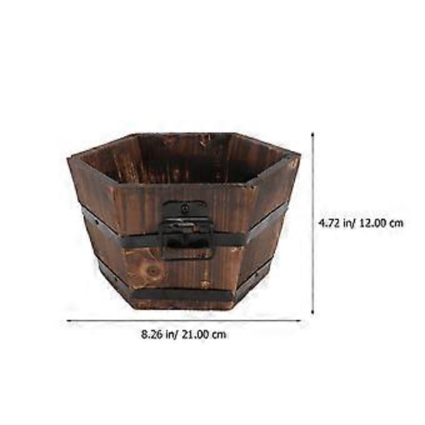 1 kpl Puinen mehikasvien ruukku Luova bonsai-kukkaruukku kodin sisustukseen