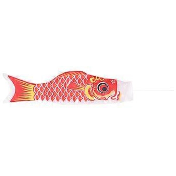 70 cm Japansk Karpeflag Koinobori Vindpose (Rød)