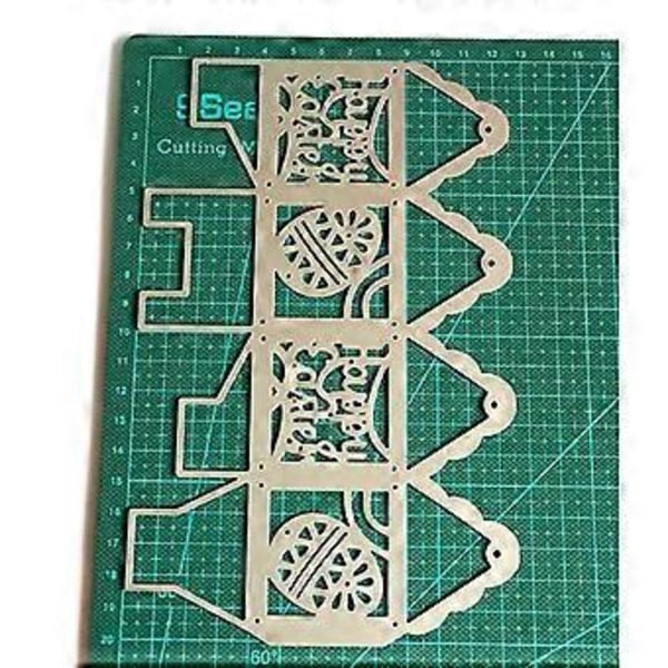 Påskkanin-låda Metallstansar Schablon DIY Scrapbooking Album Papperskort (MH412)