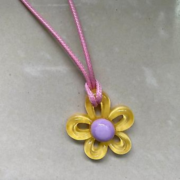 Ihålig Blomma Temperament Halskedja Justerbar Flätad Läder- Rep Halsband (Vit)