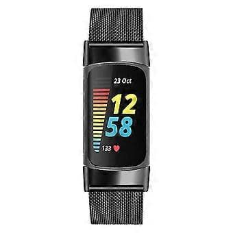 Justerbart Milanese-armband i rostfritt stål för Fitbit Charge 5