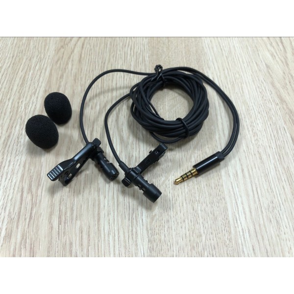 6M Lavalier-mikrofon med vindskydd, Lavalier Lapel-mikrofon