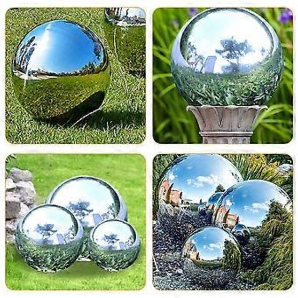 Glänsande Reflekterande Klot Polerad Trädgårdsklot Reflekterande Trädgårdsklot Ornament