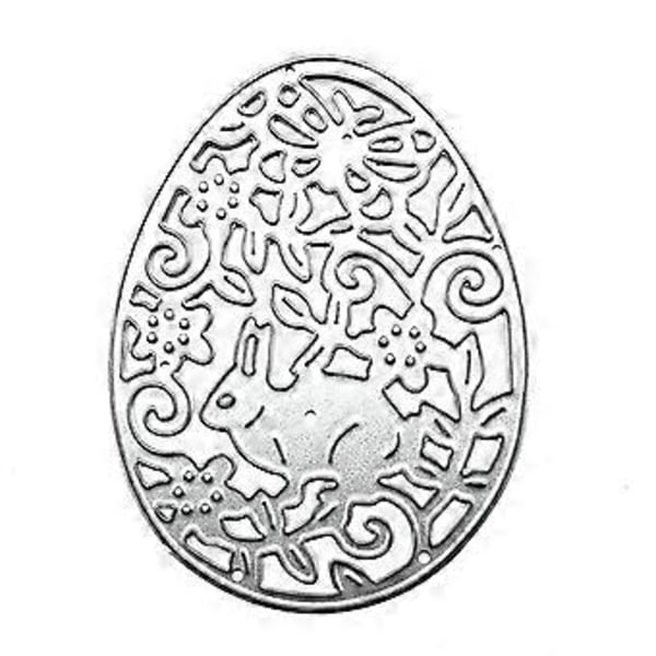 Påskkanin Ägg Metallstansar Schablon DIY Scrapbooking Album Papperskort Mall Form Prägling Hantverk