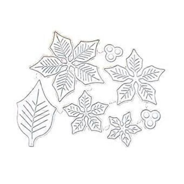 Metallstans for blomsterblader - Stansesjablonger for preging og kortlaging