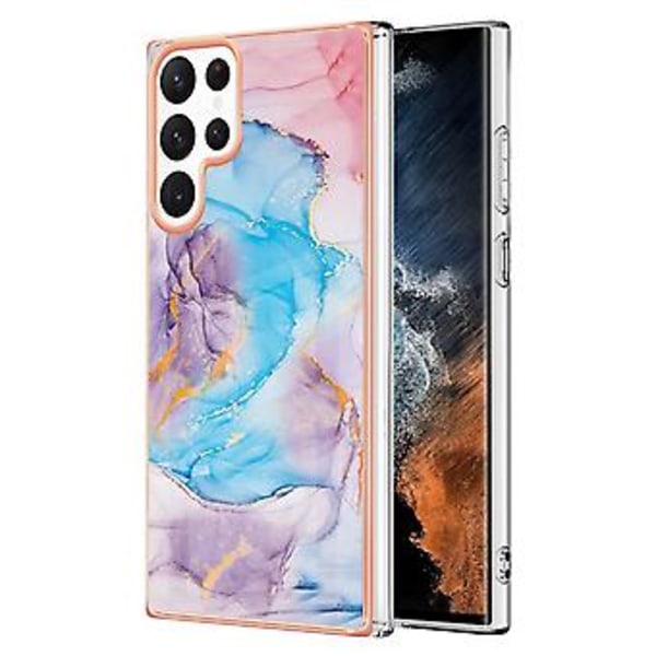 Sähköpinnoitettu TPU-kotelo Samsung Galaxy S22 Ultra 5G:lle (Sininen)
