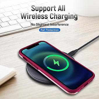 PC + TPU Stötskyddande Skal för iPhone 13 Pro (Rosa)