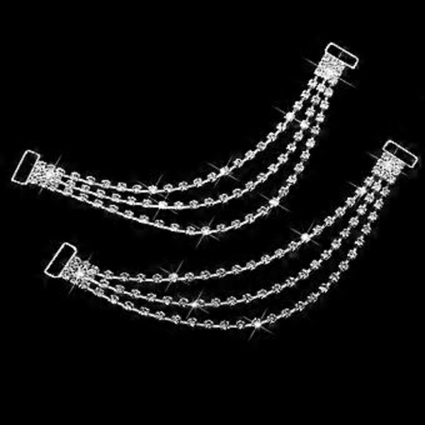 1 Par Rhinestone Kjedekoblinger Spenner Pynt Håndverksdekor