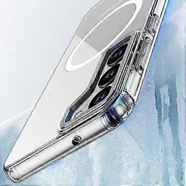 Läpinäkyvä kova suojakuori Magsafe langattomalle lataukselle, kirkas suojus Samsung Galaxy S23 Ultra Plus 5g:lle