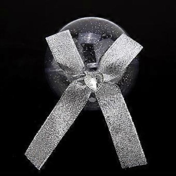 5 st Godisgåva Dekoration Transparent Låda Julglitter Hängande Boll (Hjärta Silver)