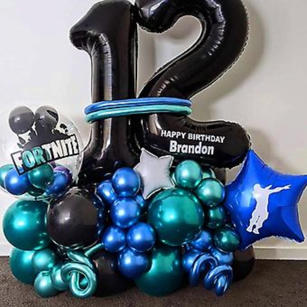 Blå Metalliska Ballonger 5 Tum 50 Stk Kromballonger Blå Latex Festballonger För Pojkar Babyshower Dop Födelsedagsfest Dekorationer