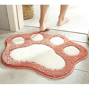 Badmatta Halksäker Badrumsmatta i Form av Mjölkfötter - Rosa - Rosa 45*60cm
