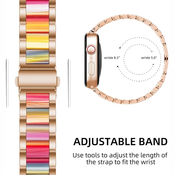 Blanc Bracelet en résine compatible avec les bracelets Apple Wa