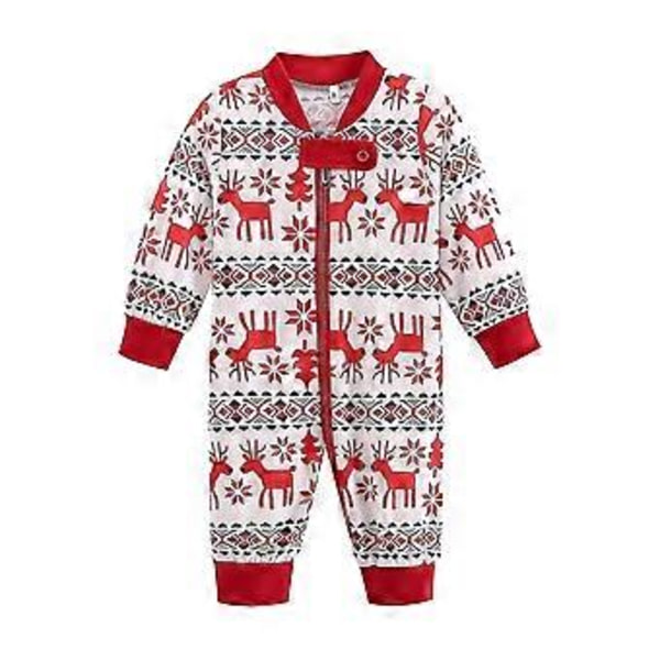 Julepyjamas for Familie - Matchende Pyjamas for Voksne og Barn (3M Baby)