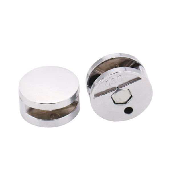 4 stk. Spejl Klips Glas Klemme, Zink Legering Glas Klemme, Spejl Fastgørelsesholder, Spejl Klips, med C