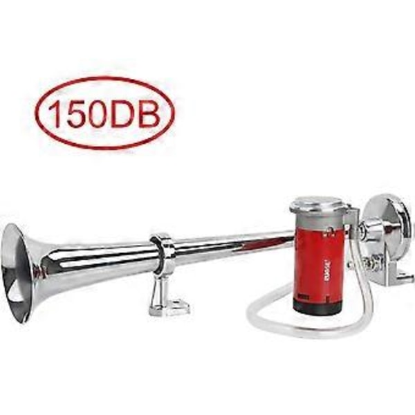 Klaxon Hvide Zink Trompeter Rør 450mm Længde Trompet Horn 150db 12V Højttaler til Biler Lastbiler Motorcykler og SUV'er