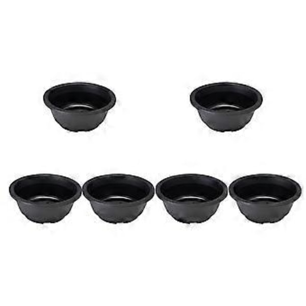 6 stk. Plast Blomsterpotte Hul Bunn Sukkulenter Planter Beholder Hagearbeid Blomsterpotte