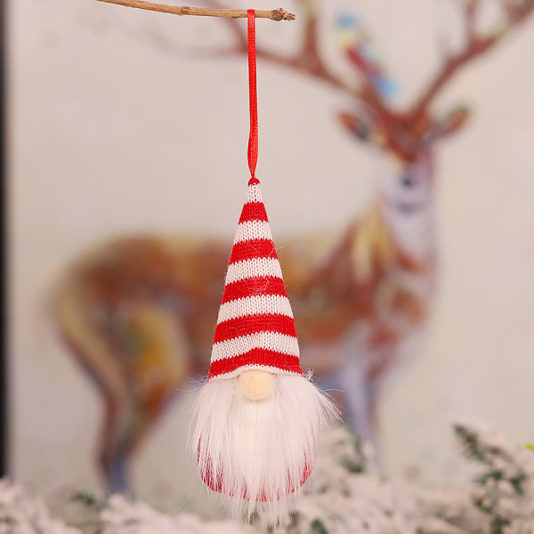 4 st julgransprydnader hängande plyschprydnader
