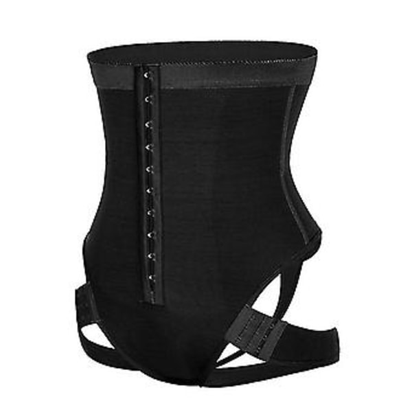 Cuff Tummy Trainer Femme Exceptional Shapewear 2-i-1 Högmidjehöjande Byxor (3XL Svart)