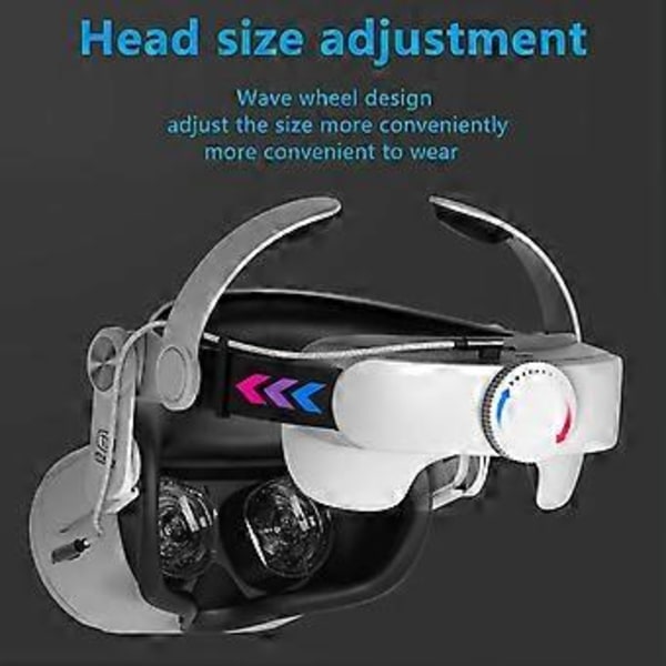 Udskiftningshovedbånd til at forbedre VR-spiloplevelsen til Oculus Quest 2 Headset