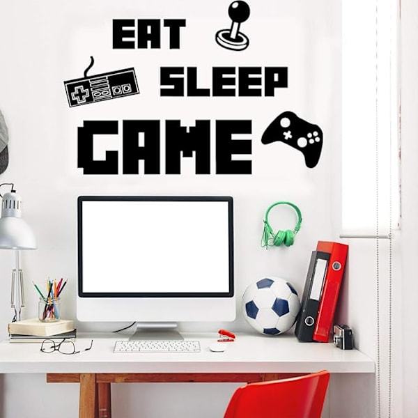 Spillveggdekor Gaming Controller Joystick Video Veggklistremerker f
