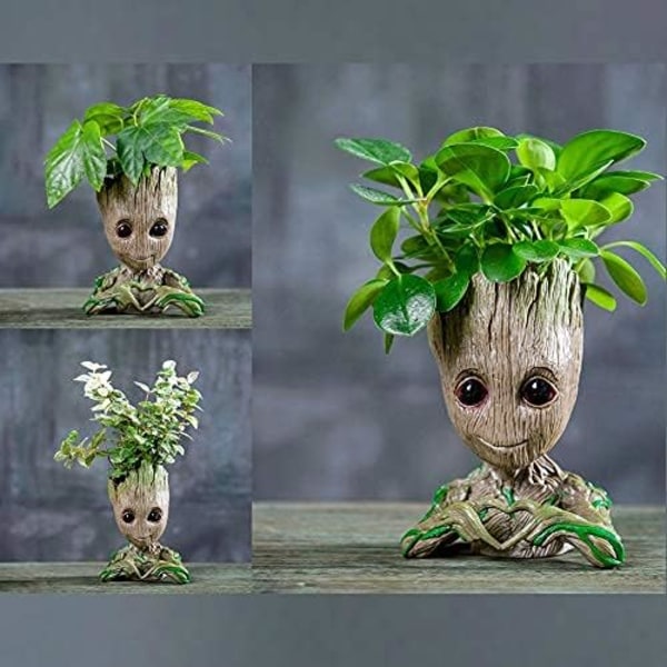 Kukkatiiviste Treeman Baby Mehikasvi Istutusastia Söpö Vihreä Kasvi Istutusastia